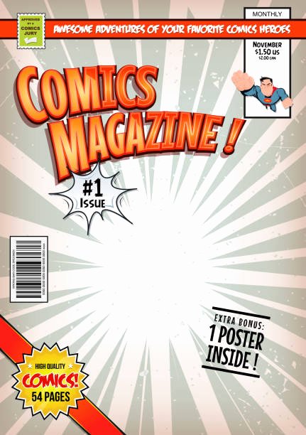 Blank Comic Book Cover Template Awesome top 60 Ic Book Clip Art Vector Graphics and