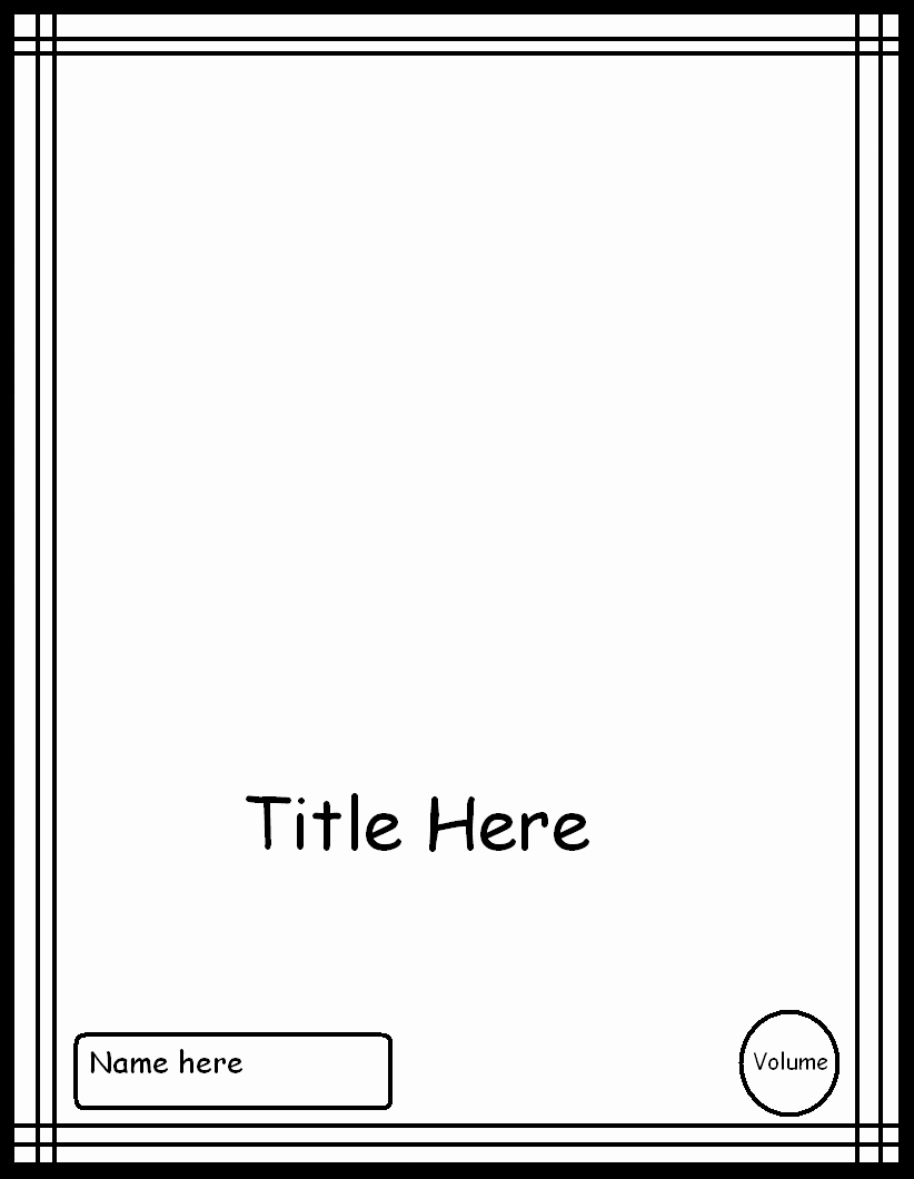 Blank Comic Book Cover Template Lovely Manga Cover Template 3 by Manga Template On Deviantart