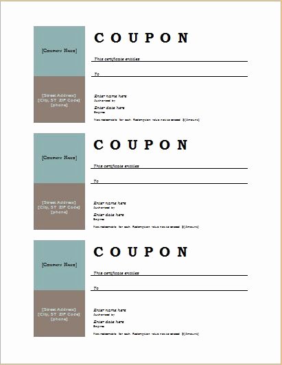 Blank Coupon Template for Word Awesome How to Make Coupons with Sample Coupon Templates