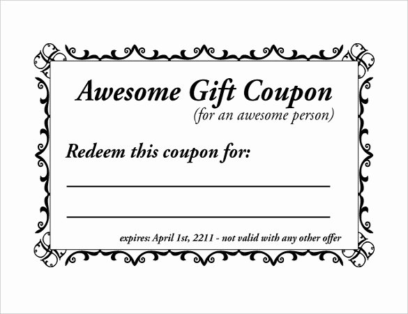 Blank Coupon Template for Word Inspirational Coupon Template Word