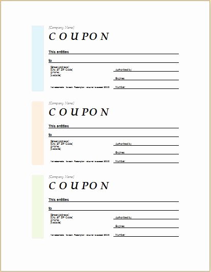 Blank Coupon Template for Word Unique How to Make Coupons with Sample Coupon Templates