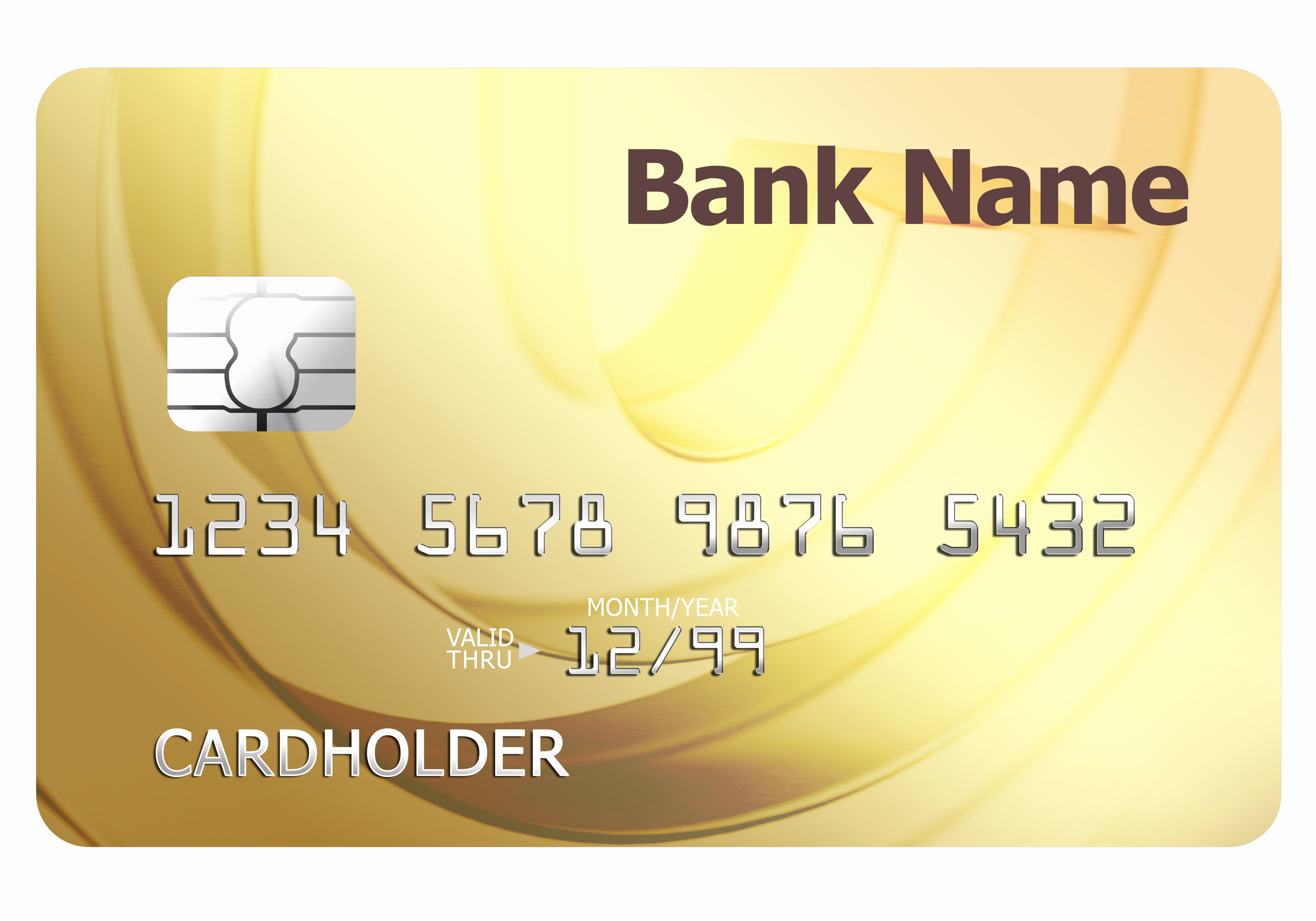 Blank Credit Card Template Elegant Credit Card Template