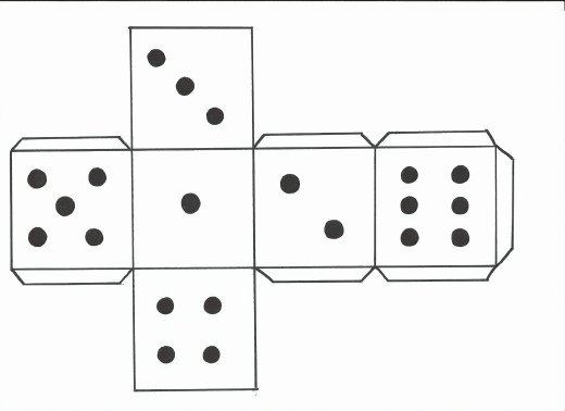 Blank Dice Template Unique Game Resources