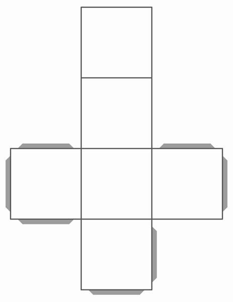 Blank Dice Template Unique Template for Cube Template for Rectangular Prism