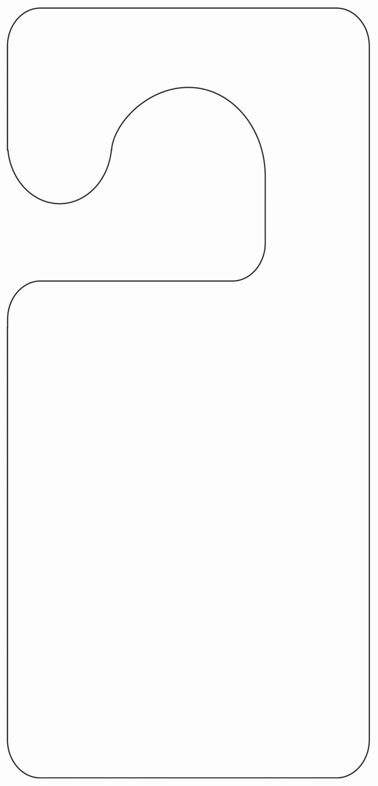 Blank Door Hanger Template for Word Awesome Door Hanger Template