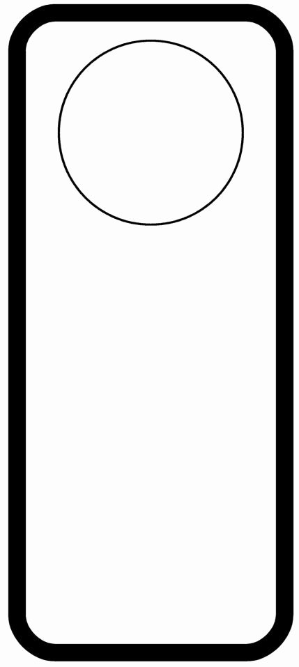 Blank Door Hanger Template for Word Awesome Door Hanger Templates