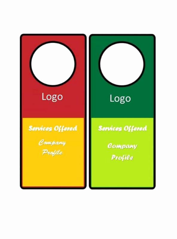 Blank Door Hanger Template for Word Inspirational Door Hanger Template for Word