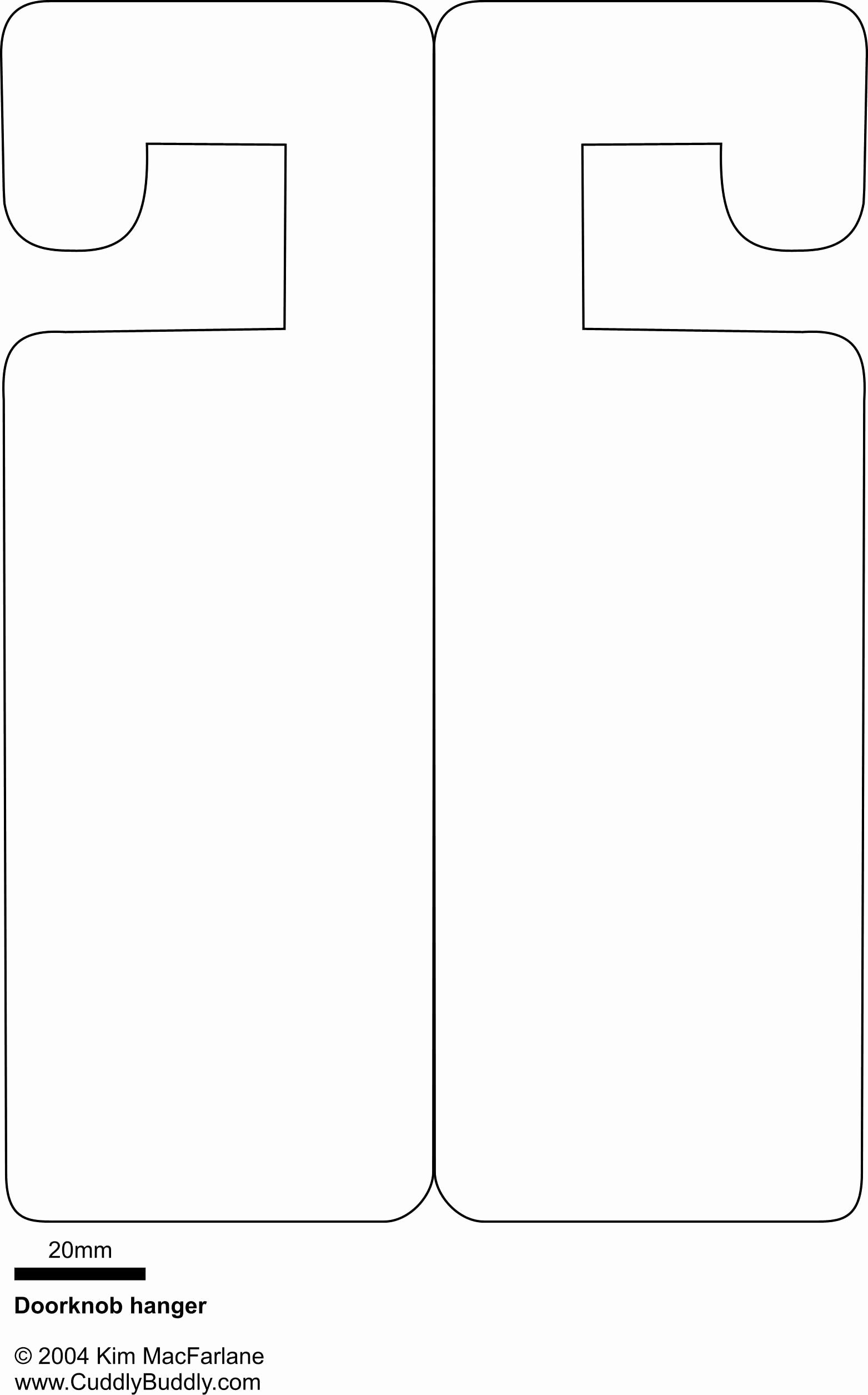 Blank Door Hanger Template for Word Unique Door Hanger Template