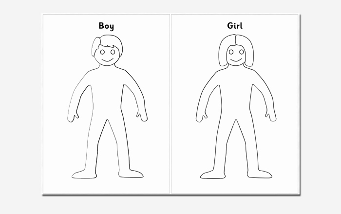 Blank Female Body Template Fresh Human Body Outline Template 32 Printable Worksheets