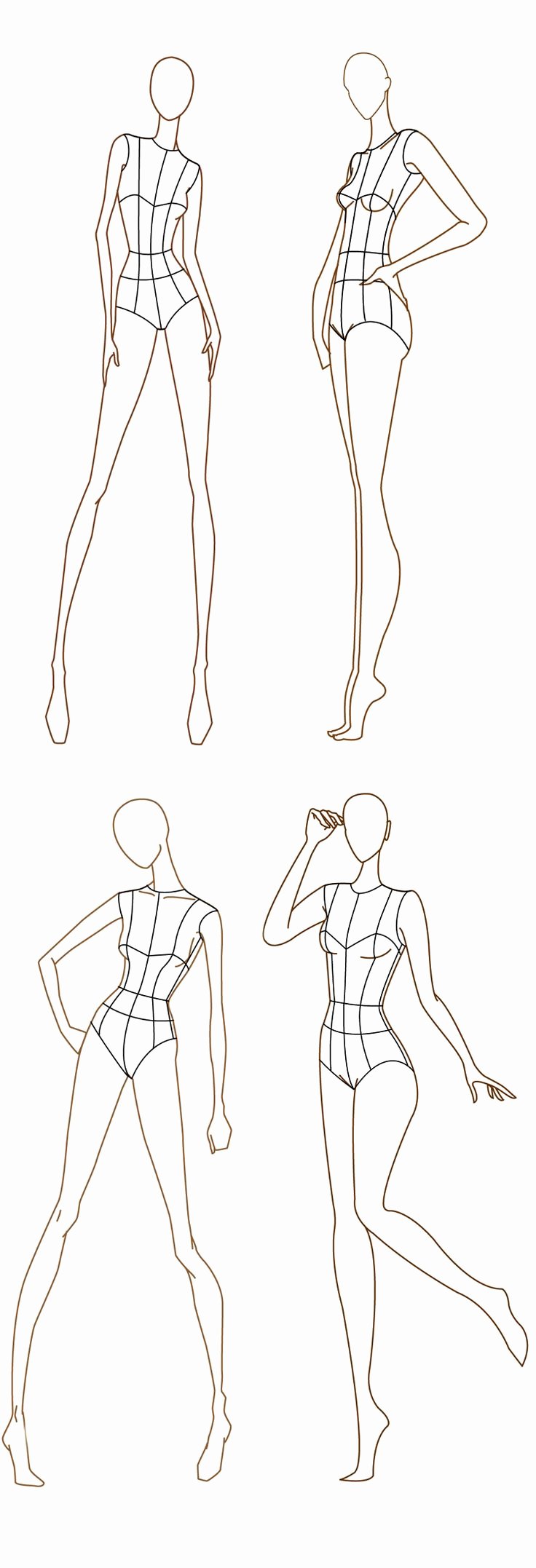 Blank Female Body Template Unique 1000 Images About Fashion Illustration Templates On