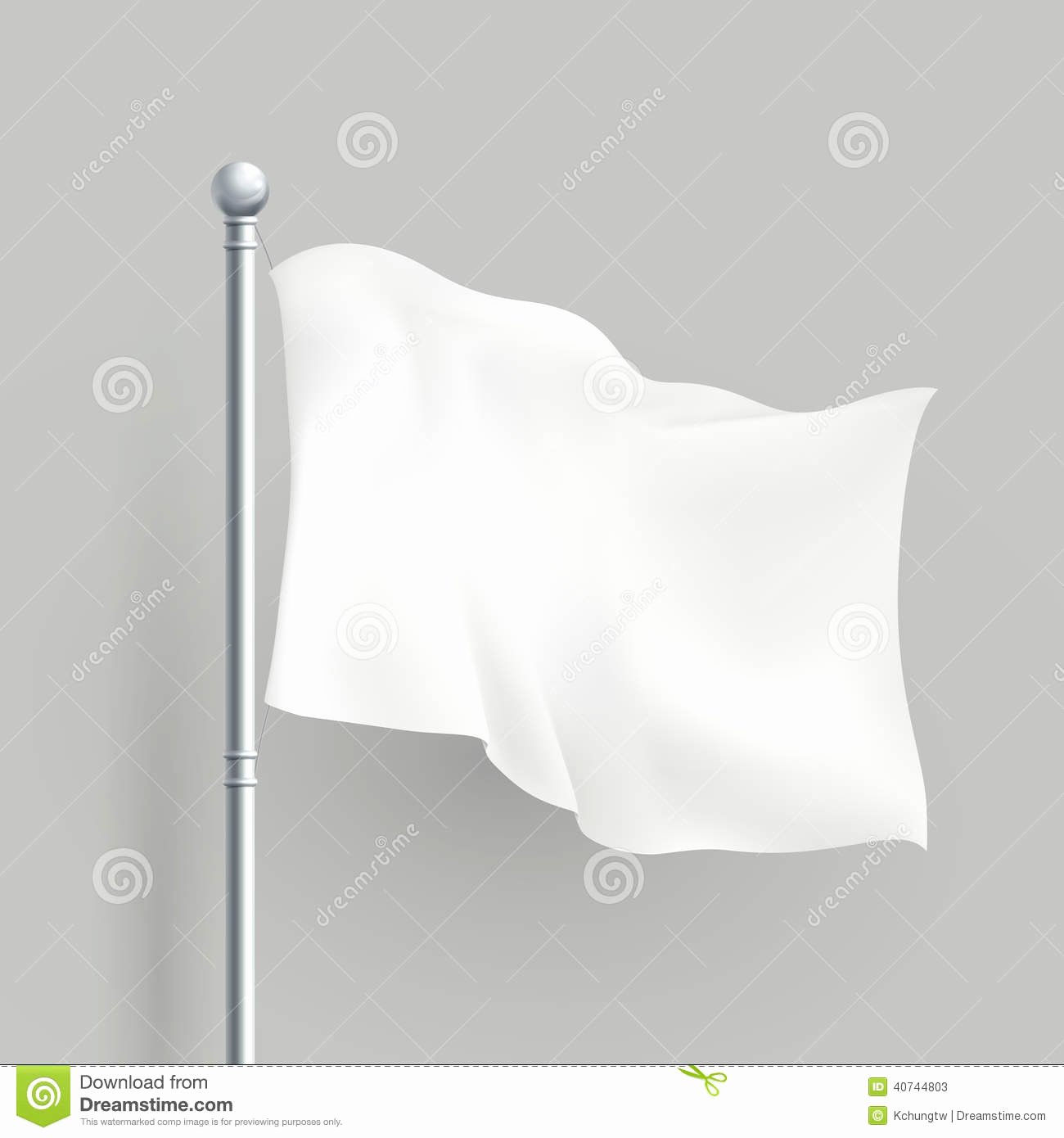 Blank Flag Template Fresh 3d Vector White Flag Blank Template Stock Vector