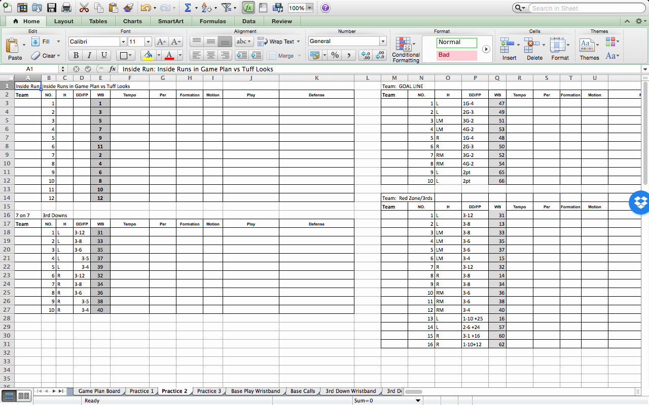 Blank Football Play Sheets Awesome 13 Of Football Playbook Template Excel