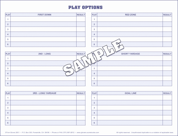 Blank Football Play Sheets Luxury Burghardt Sporting Goods Scorebooks