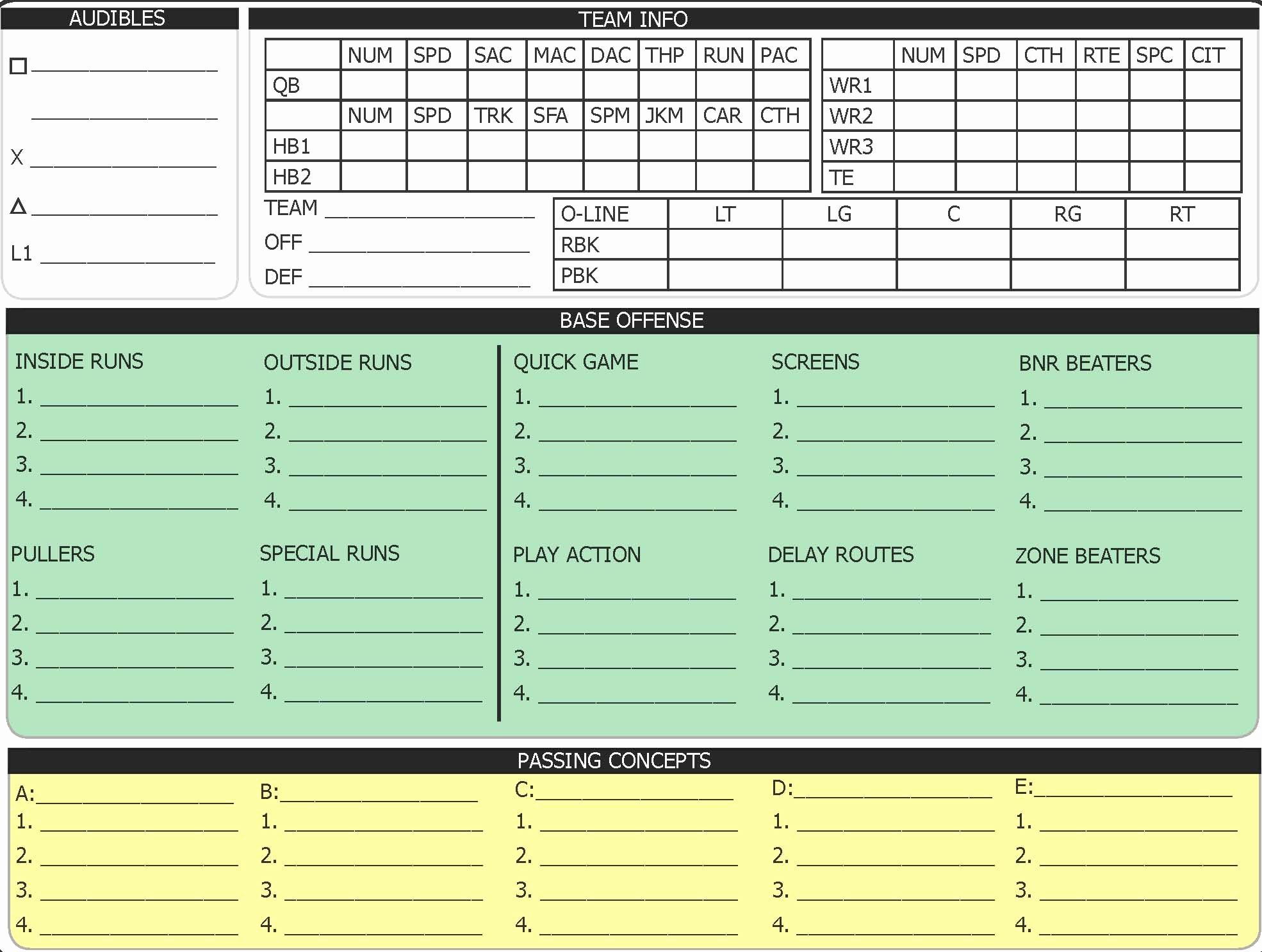 Blank Football Playbook Sheets Lovely Oplaycall1 – Elite Madden 18 Tips &amp; Madden Cheats From Pro