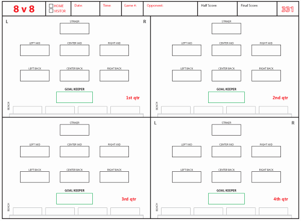 Blank Football Playbook Template Best Of soccer formations and Systems as Lineup Sheet Templates