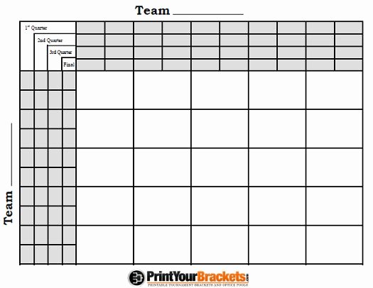 Blank Football Pool Sheets Fresh This Site Has Great Printable Squares and Brackets