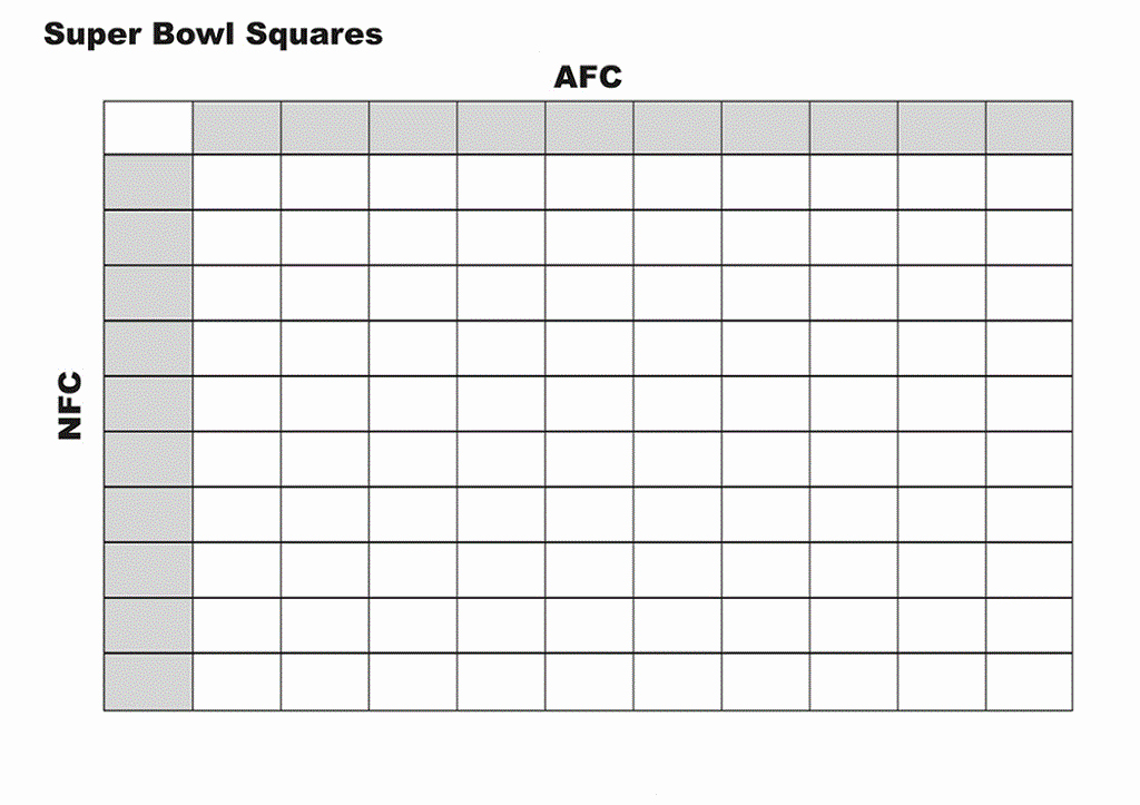 Blank Football Pool Sheets Luxury Printable Football Squares