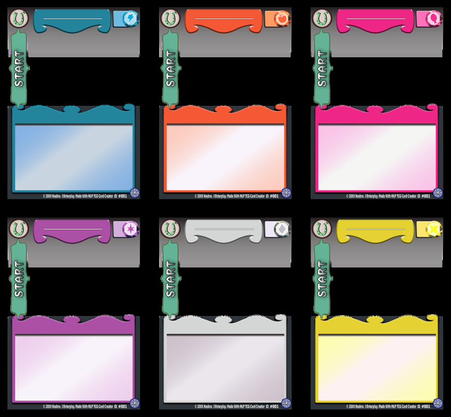 Blank Game Card Template Awesome Mlp Ccg Update 5 by Abion47 On Deviantart