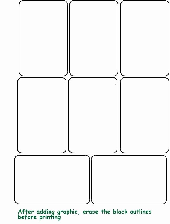 Blank Game Card Template Inspirational Blank Template Hrac Karty