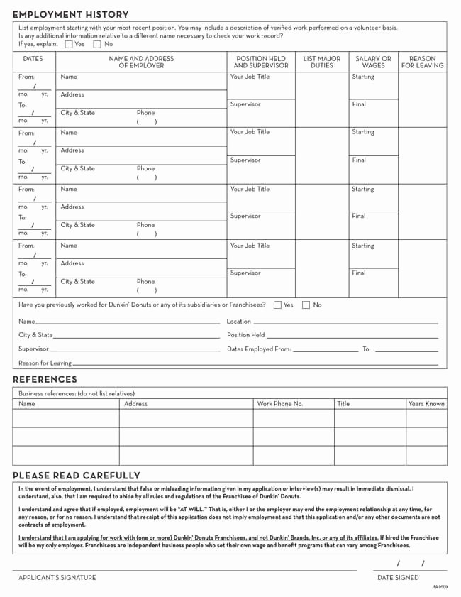 Blank Job Application form Elegant Blank Job Application form Templates &amp; Samples Pdf Word