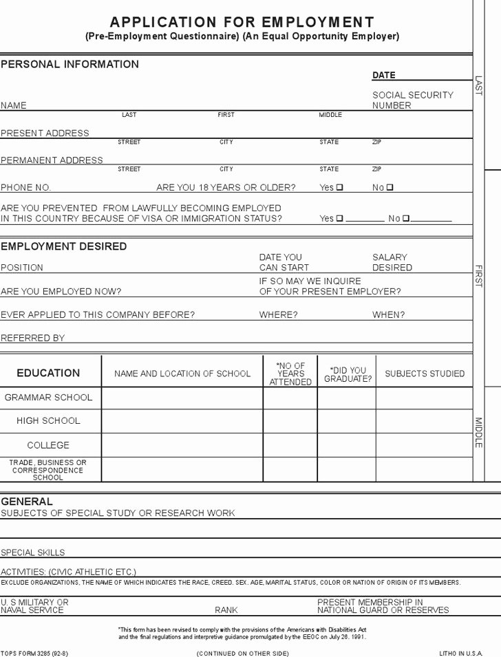 Blank Job Application form Elegant Download Blank Job Application for Free Tidytemplates