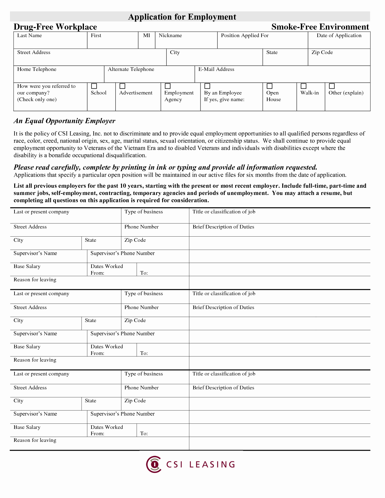 Blank Job Application form New 8 Best Of Free Printable Blank Application Blank