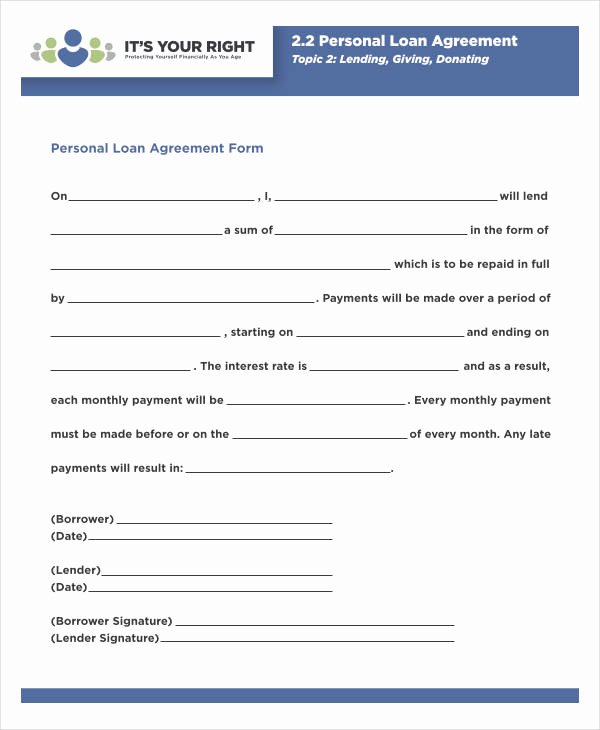 Blank Loan Contract Unique 35 Loan Agreement forms In Pdf