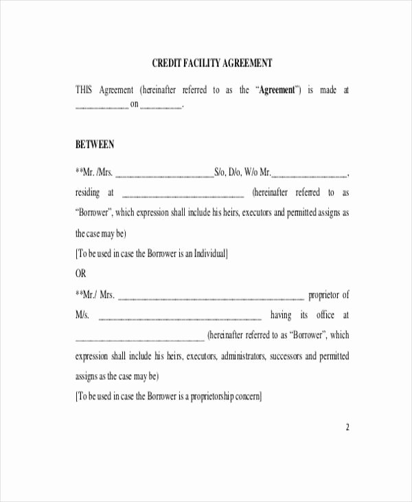 Blank Loan Contract Unique Free Loan Agreement form