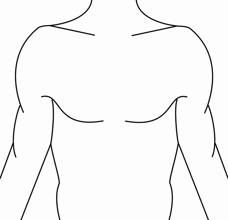 Blank Male Body Template Elegant Template Tattoo Ideas