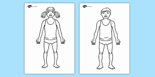 Blank Male Body Template Fresh Body Template Worksheet Hospital Role Play Hospital