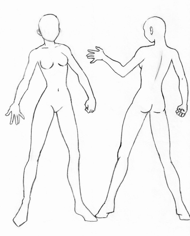Blank Male Body Template New Anime Female Blank by Pjbottoms On Deviantart