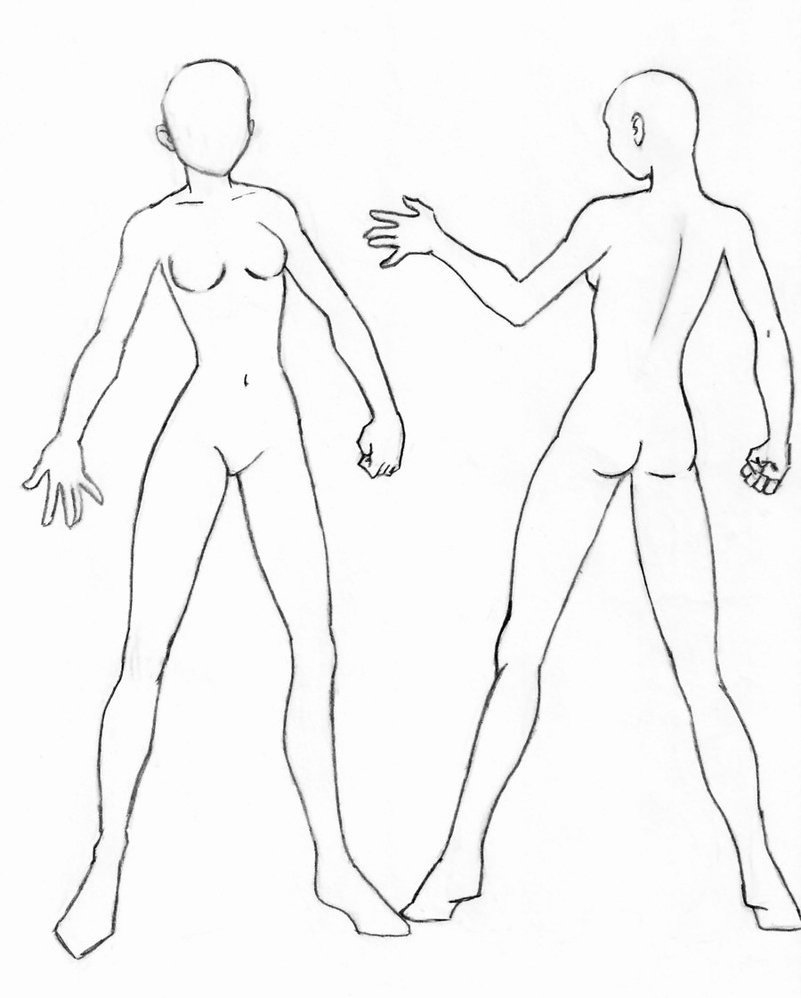 Blank Male Body Template New Anime Female Blank by Pjbottoms On Deviantart