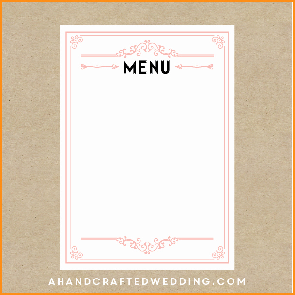 Blank Menu Template Beautiful 16 Of Apple Menu Template