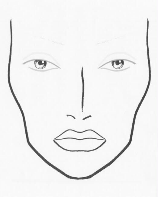 Blank Model Sketch Template Best Of 1000 Images About Face Charts On Pinterest