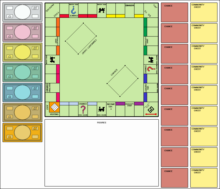 Blank Monopoly Board Awesome Blank Monopoly Board by Clampfan101 On Deviantart