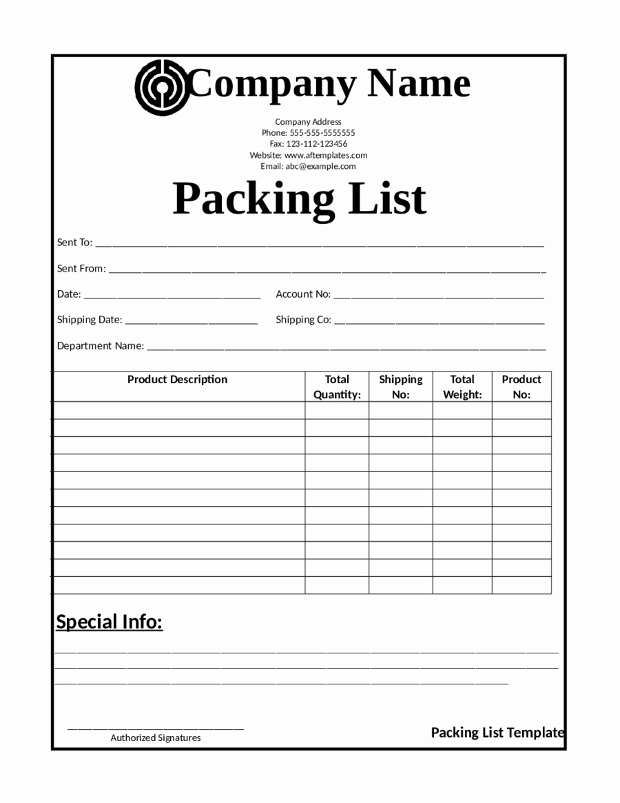 Blank Packing List Template Fresh 2019 Release Of Interest form Fillable Printable Pdf