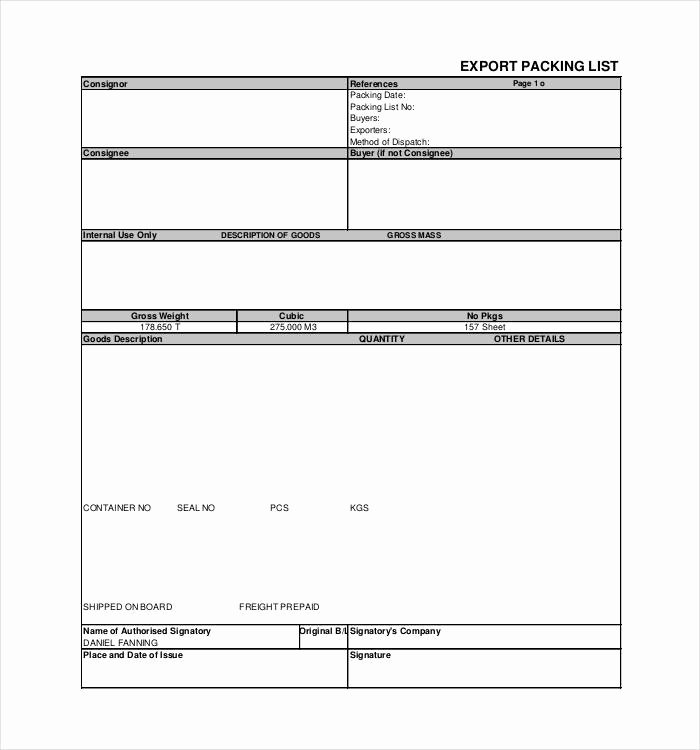 Blank Packing List Template New 24 Packing List Templates Pdf Doc Excel