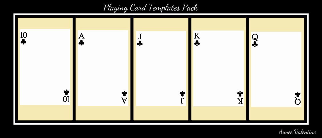 Blank Playing Card Template Best Of Best S Of Playing Card Templates for Word Playing