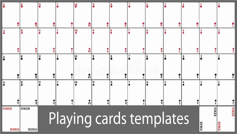 Blank Playing Card Template Inspirational Playing Cards Template – Emmamcintyrephotography