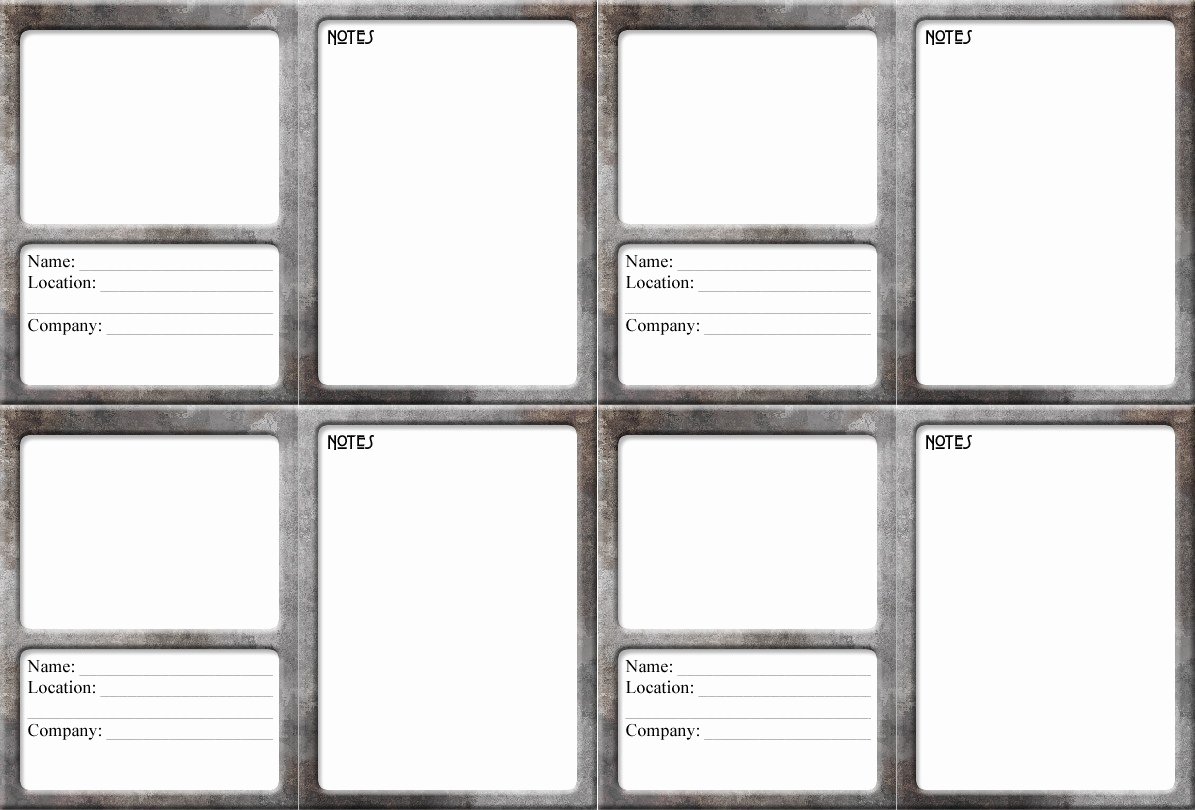 Blank Playing Card Template Unique Tarot Card Blank Template