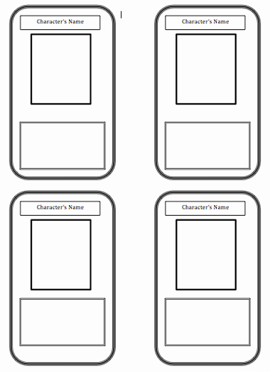 Blank Playing Card Template Unique Trading Card Template Beepmunk