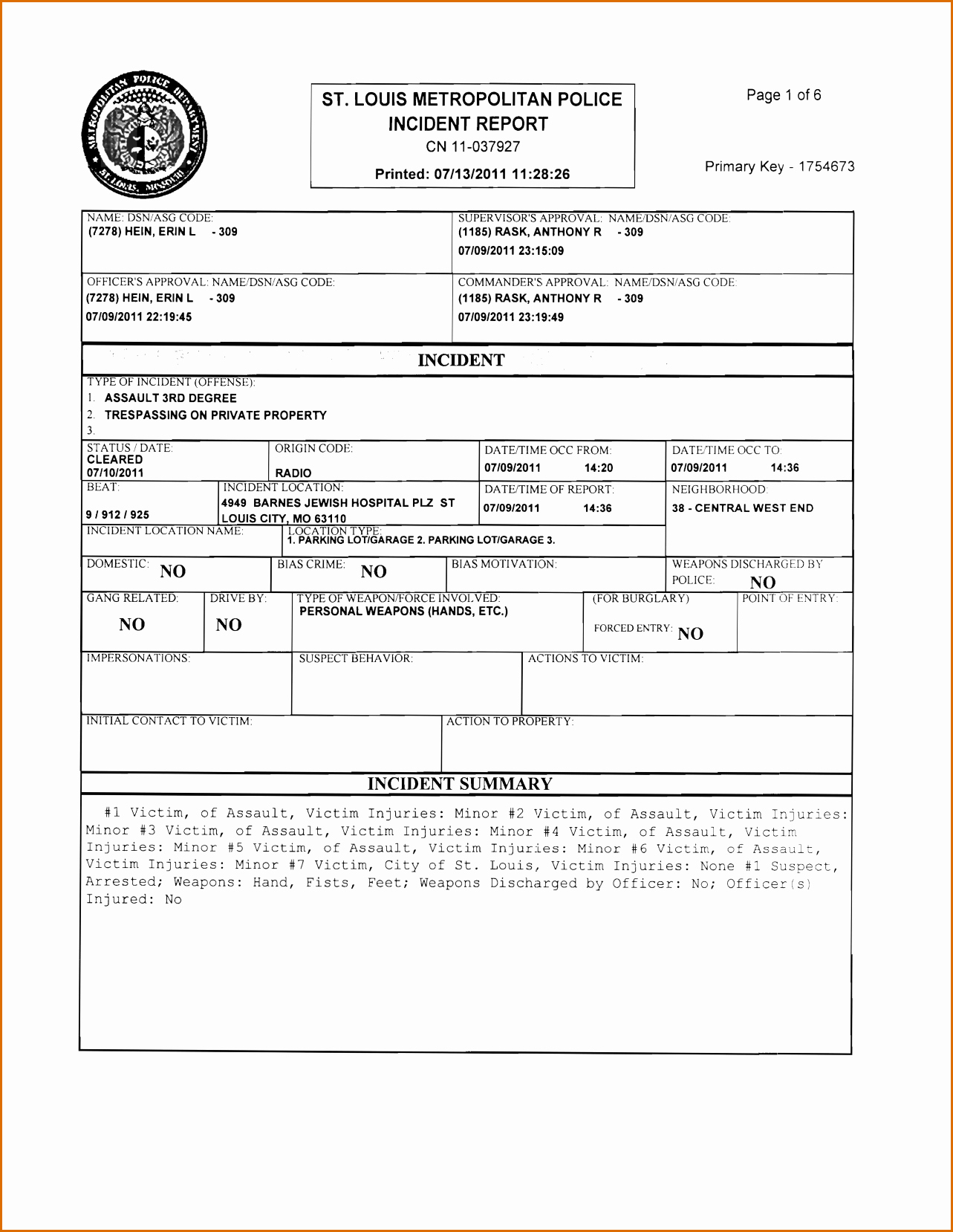 Blank Police Report Template Fresh 8 Blank Police Report