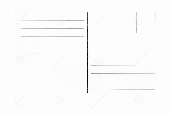 Blank Postcard Template Awesome Postcard Template 47 Free Printable Word Excel Pdf