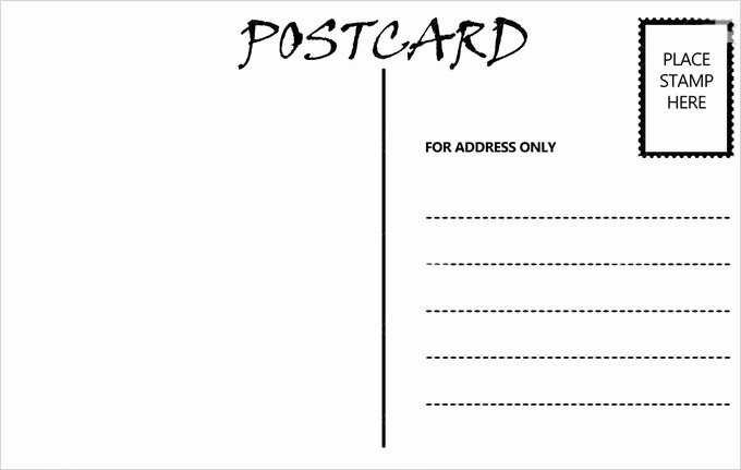 Blank Postcard Template Fresh 34 Blank Postcard Templates Psd Vector Eps Ai