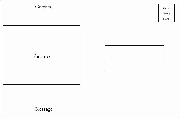 Blank Postcard Template Fresh Postcard Template Category Page 1 Efoza