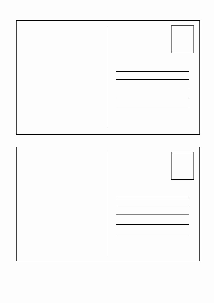 Blank Postcard Template Inspirational 40 Great Postcard Templates &amp; Designs [word Pdf]