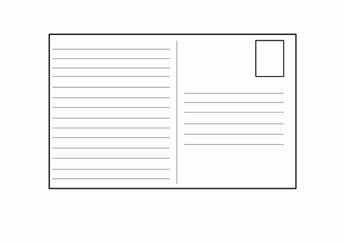 Blank Postcard Template Unique Blank Postcard Template by 4877jessie Teaching Resources