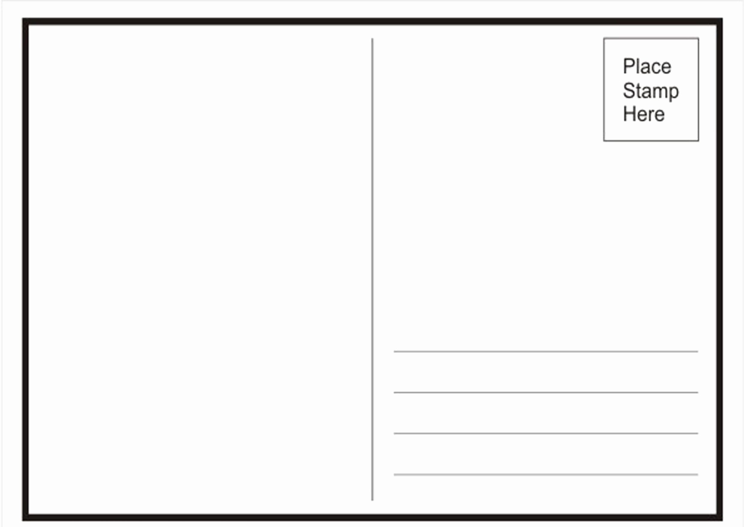 Blank Postcard Template Unique Postcard Concepts