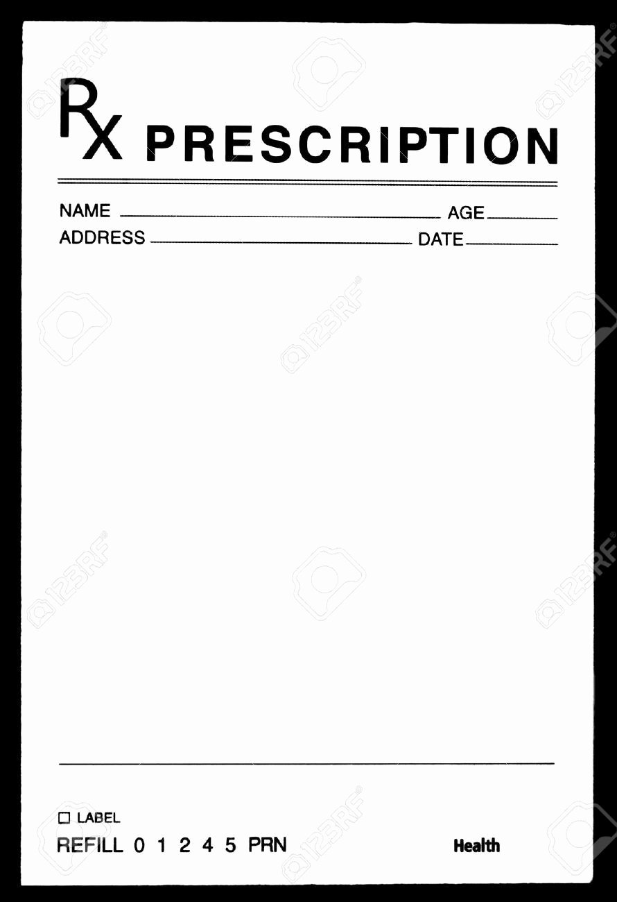 Blank Prescription Pad Template Beautiful 14 Prescription Templates Doctor Pharmacy Medical