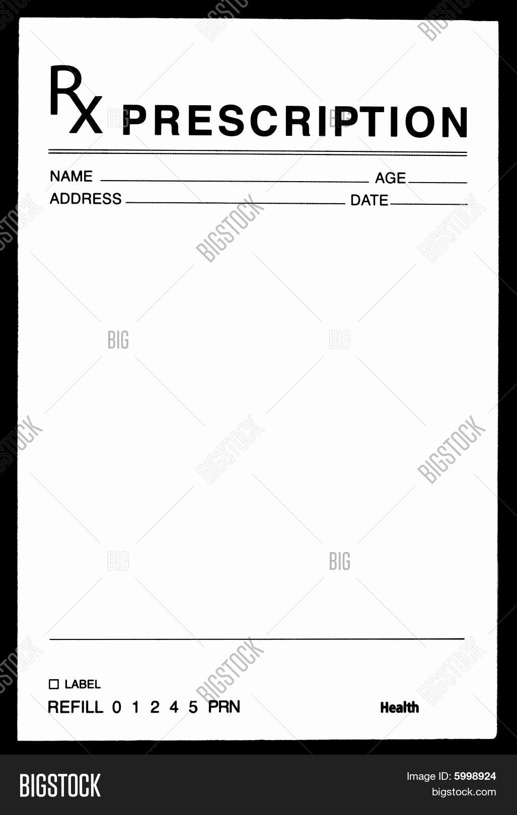 Blank Prescription Pad Template Beautiful Blank Prescription form Image Cg5p C